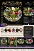 HANDMADE • ONE-OF-A-KIND NATURAL HEALING CRYSTAL GARDEN