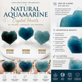 Natural Aquamarine Heart Crystal