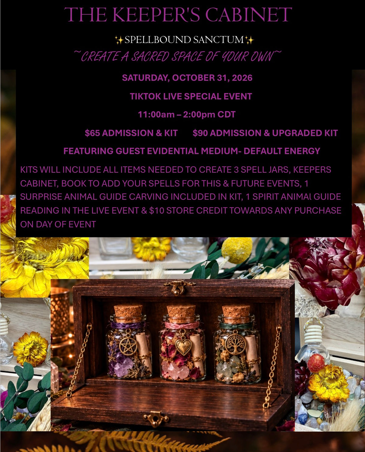 KEEPER’S CABINET TIKTOK LIVE EVENT