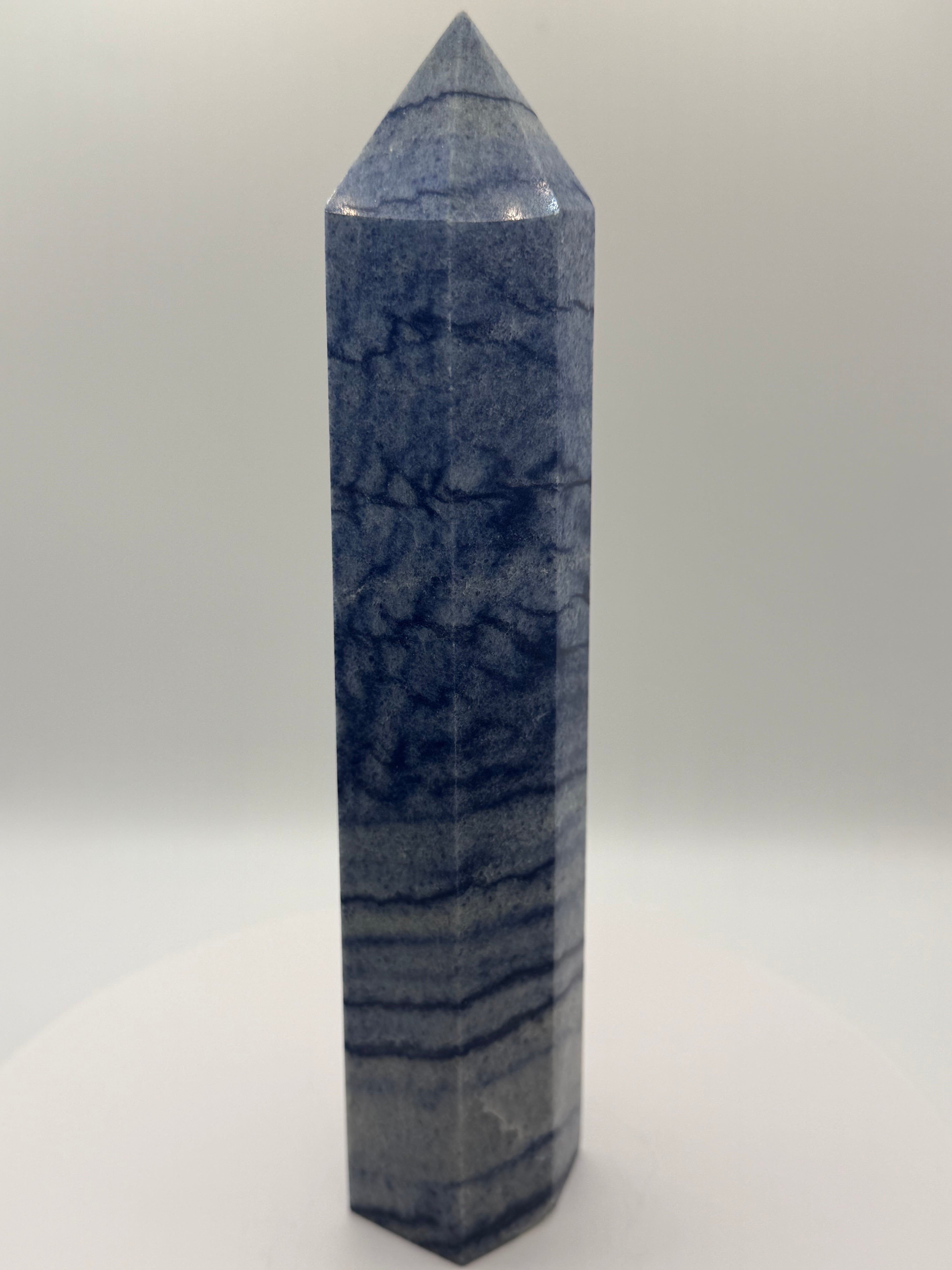 Natural Blue Sodalite Crystal Tower – 449g