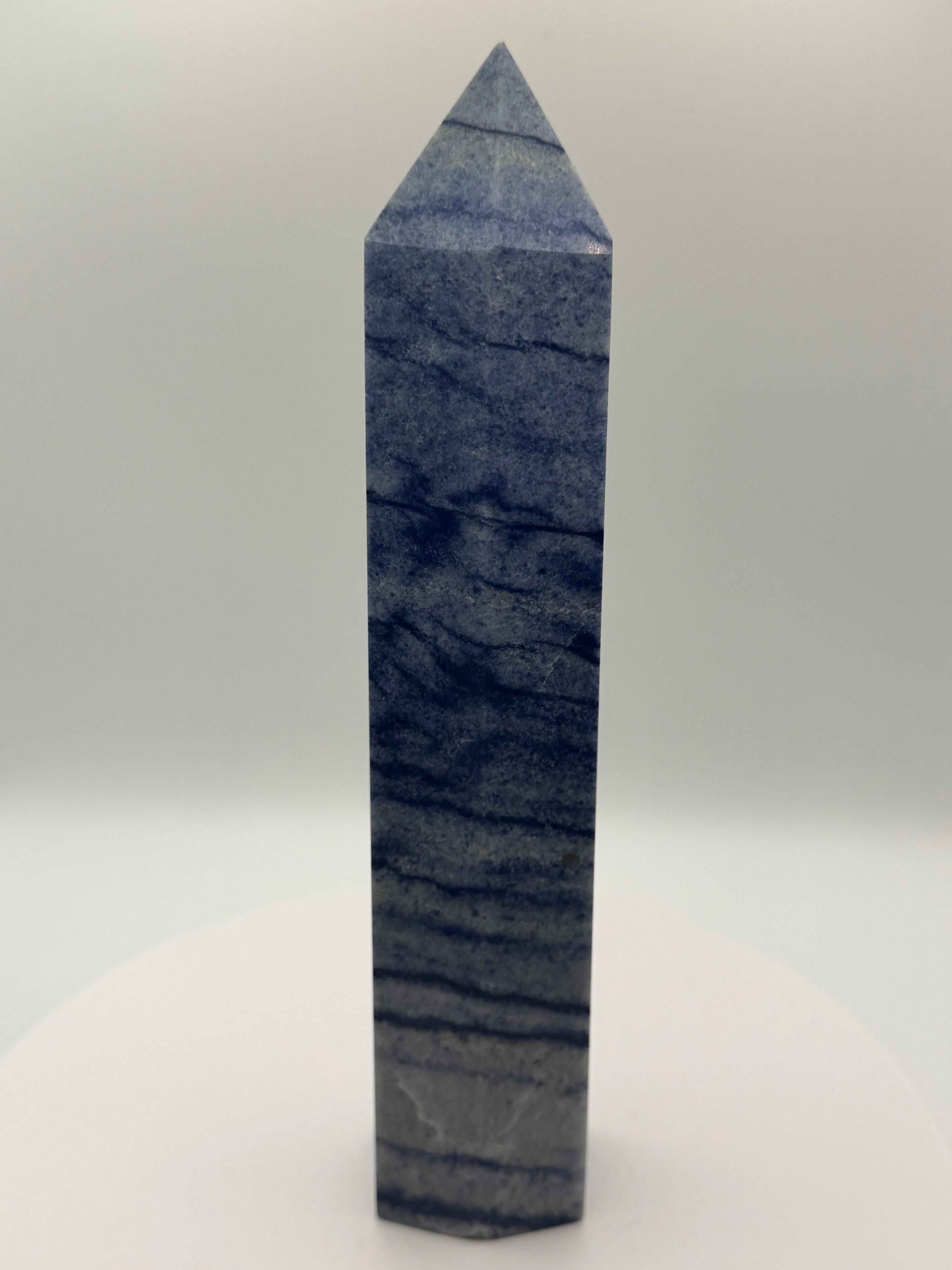 Natural Blue Sodalite Crystal Tower – 449g