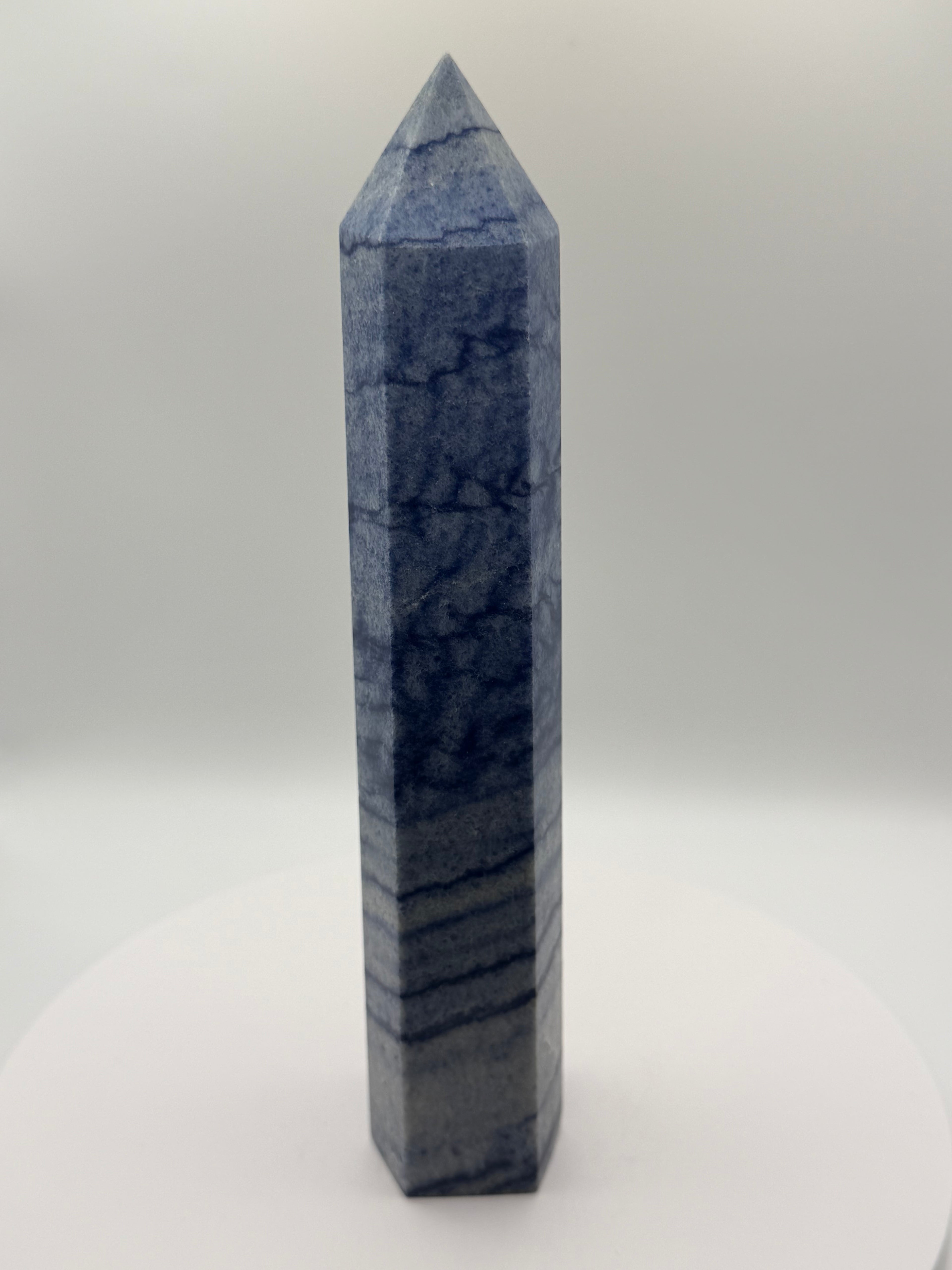 Natural Blue Sodalite Crystal Tower – 449g