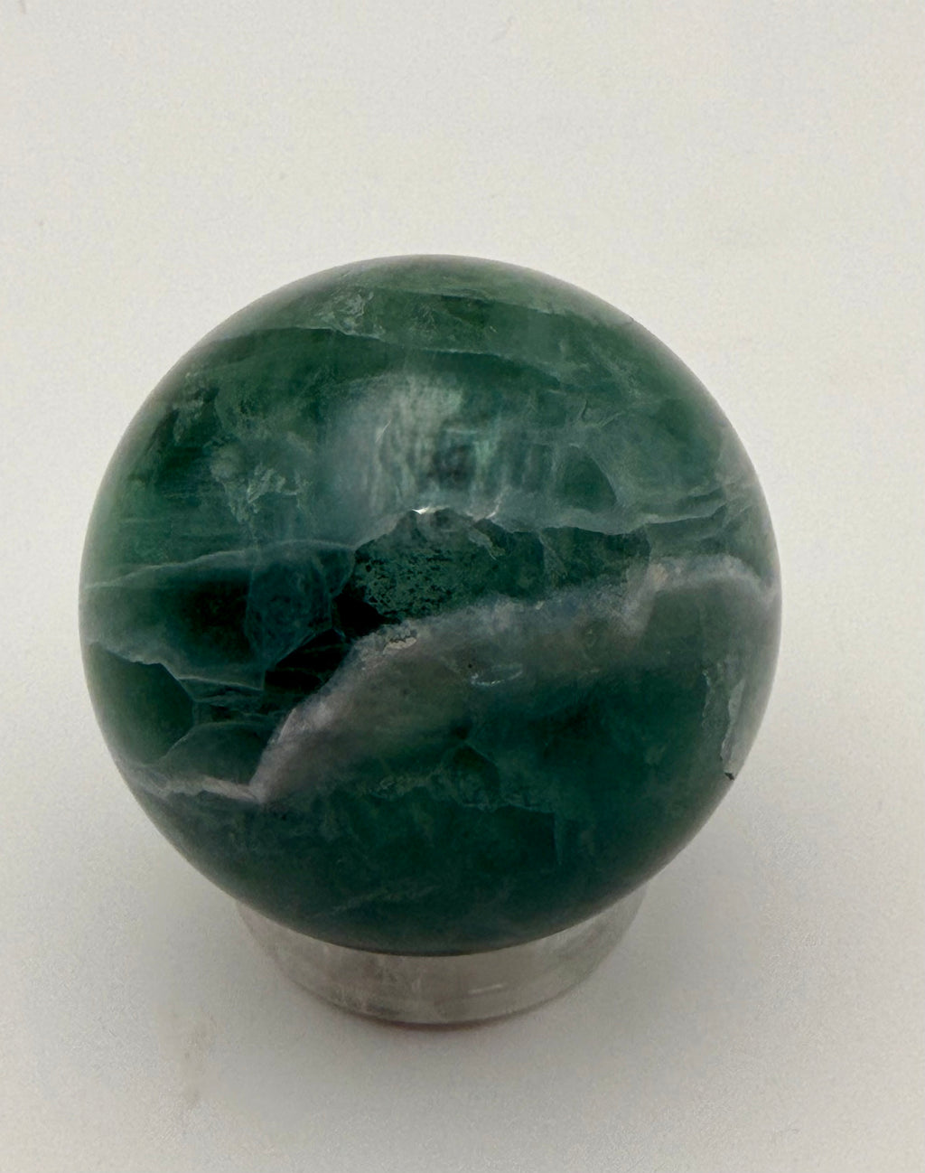 Emerald Veil | All Natural Green Fluorite Sphere