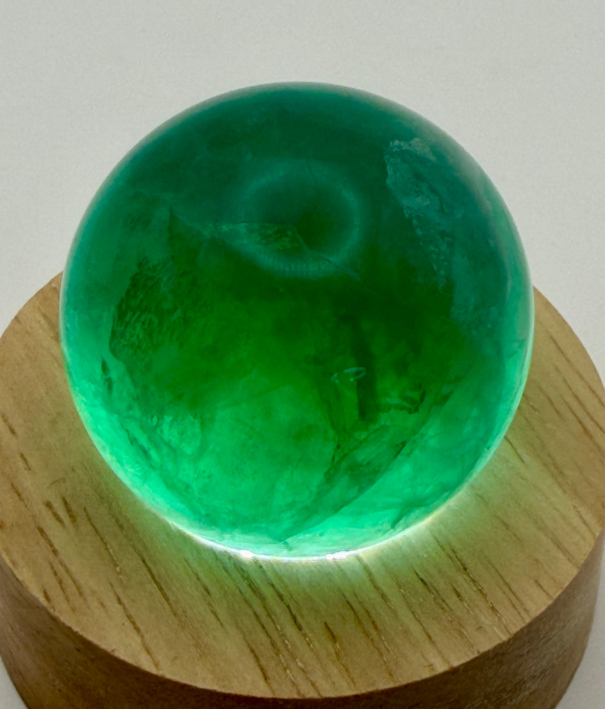 Emerald Veil | All Natural Green Fluorite Sphere