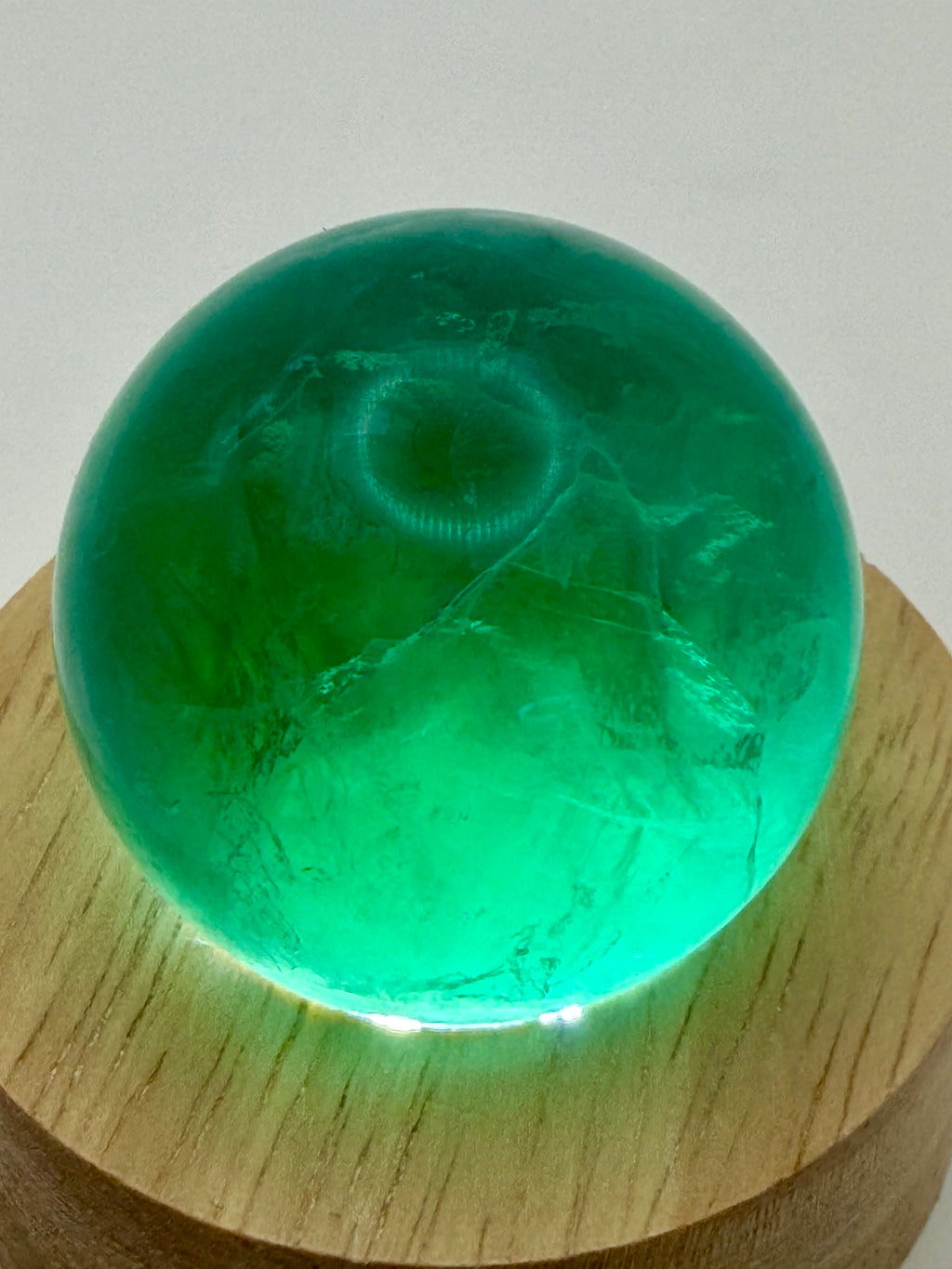 Emerald Veil | All Natural Green Fluorite Sphere