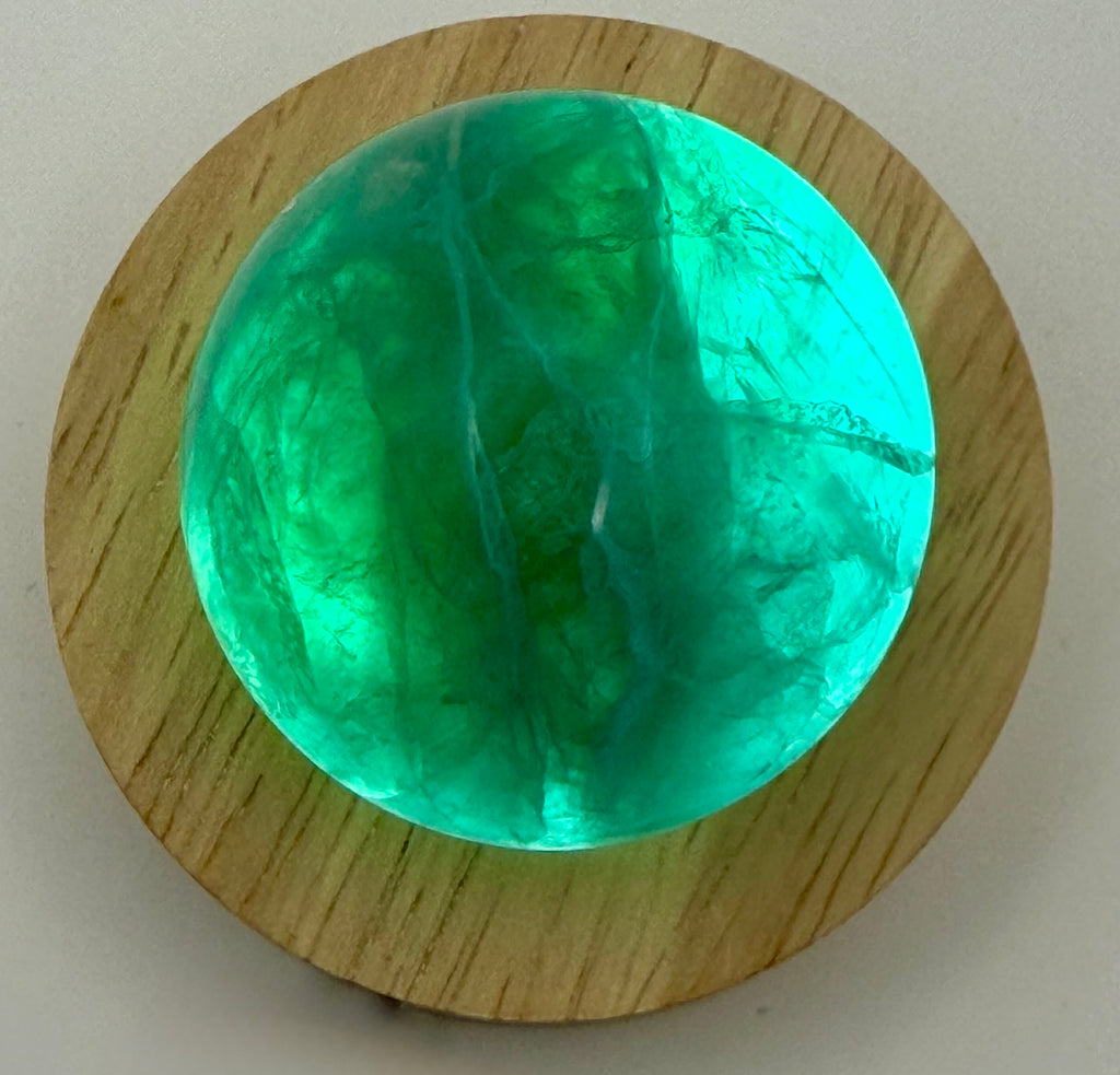 Emerald Veil | All Natural Green Fluorite Sphere
