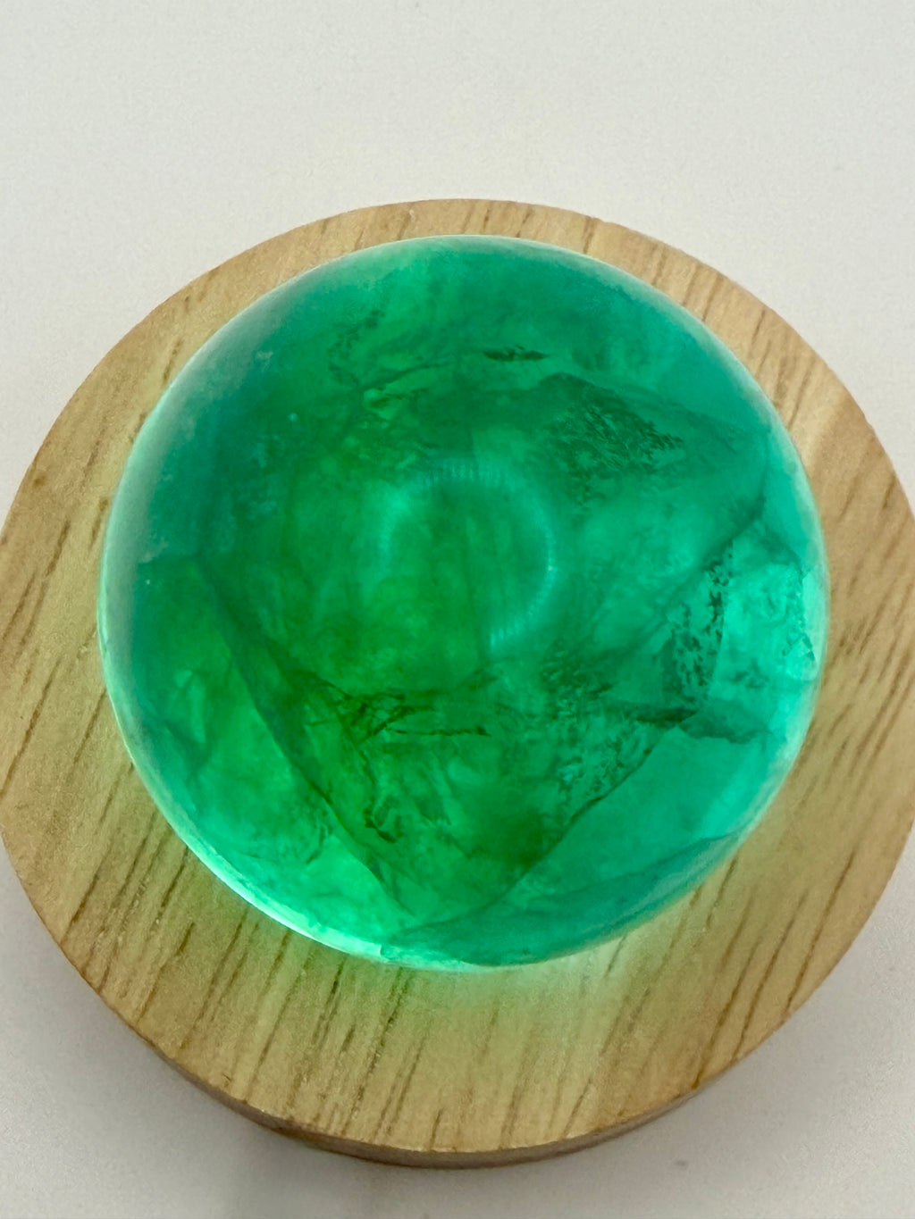 Emerald Veil | All Natural Green Fluorite Sphere