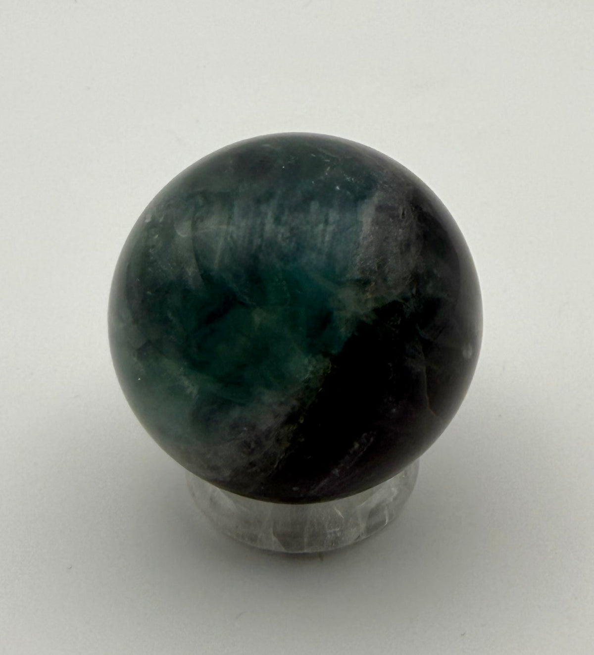 Twilight Veil | All Natural Rainbow Fluorite Sphere