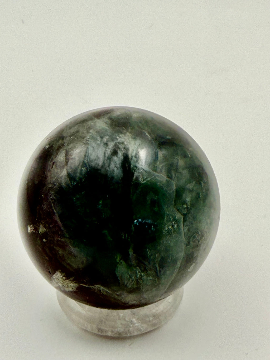 Twilight Veil | All Natural Rainbow Fluorite Sphere