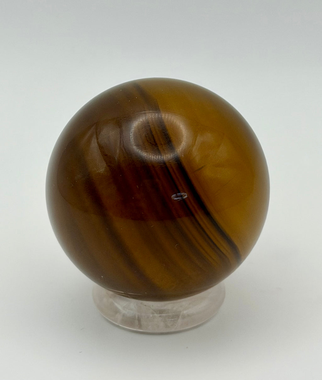 Golden Eclipse | All Natural Yellow Fluorite Sphere