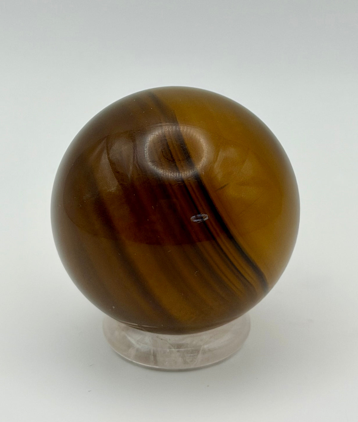 Golden Eclipse | All Natural Yellow Fluorite Sphere