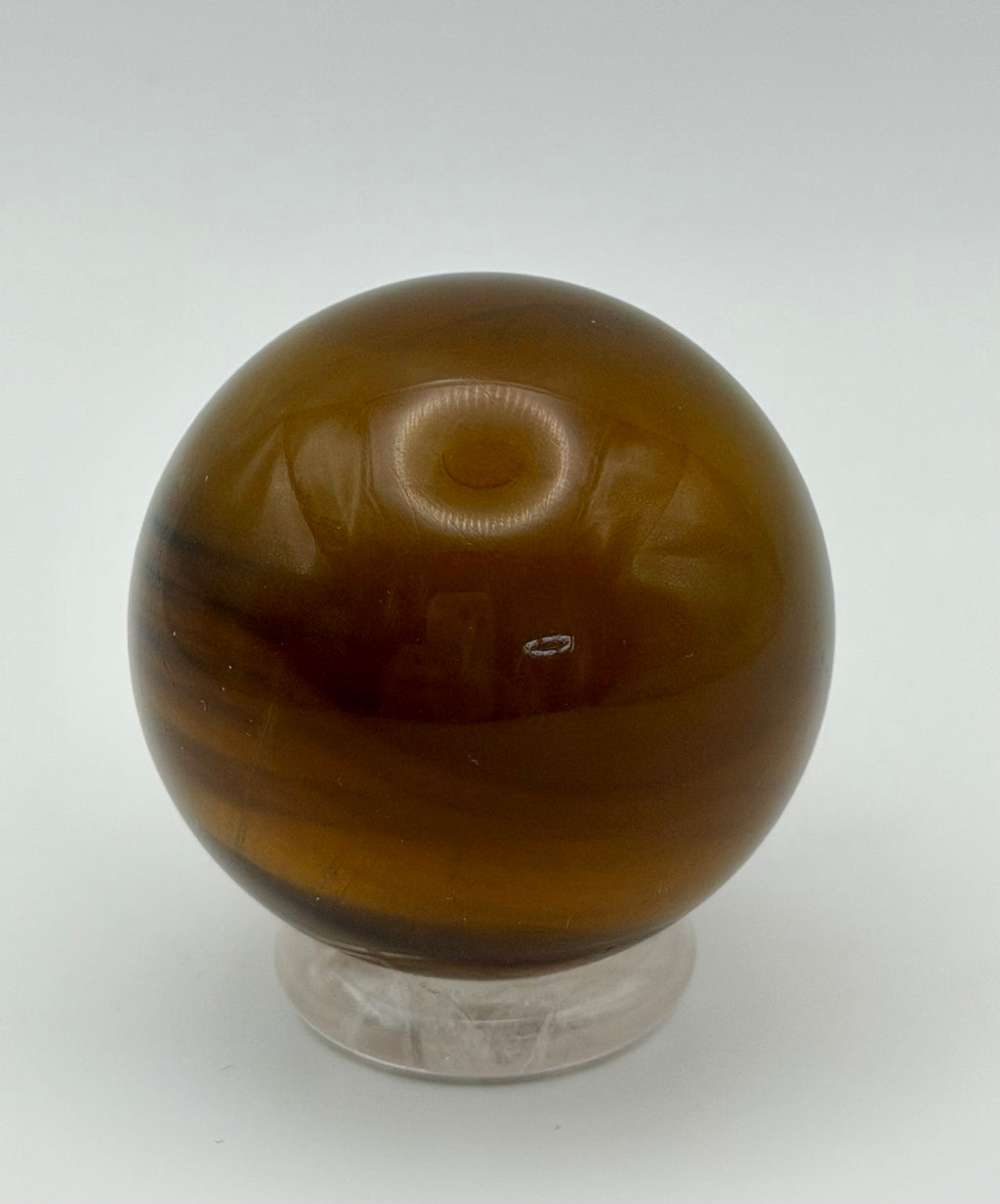 Golden Eclipse | All Natural Yellow Fluorite Sphere