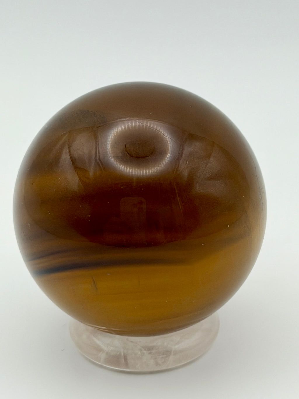 Golden Eclipse | All Natural Yellow Fluorite Sphere