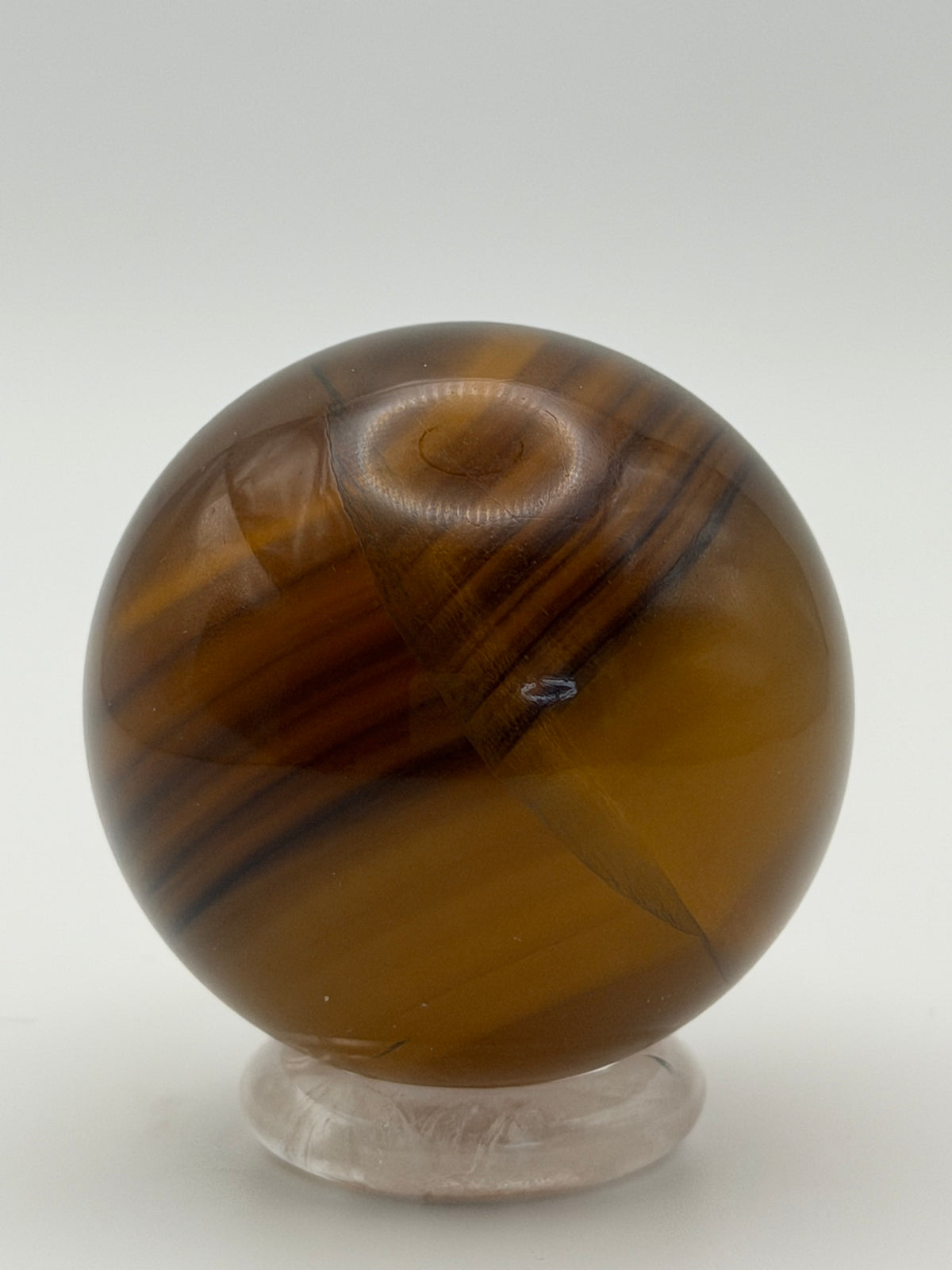 Golden Eclipse | All Natural Yellow Fluorite Sphere