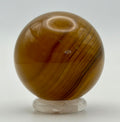 Gilded Spell | All Natural Banded Yellow Fluorite Sphere