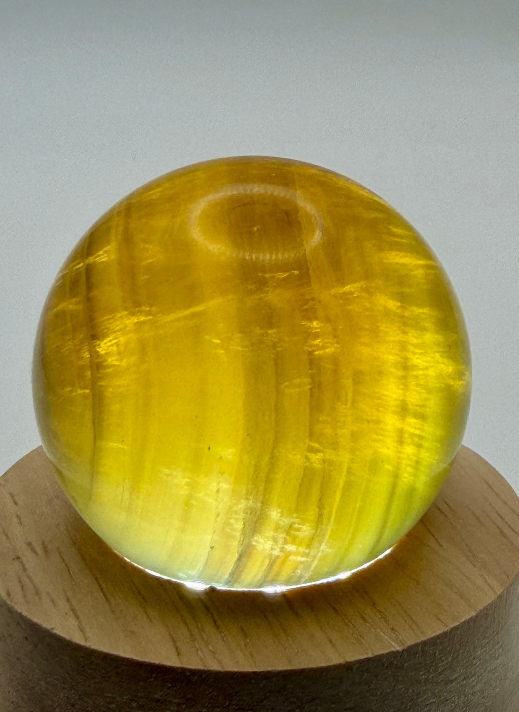 Solar Enchantment | All Natural Yellow Fluorite Sphere