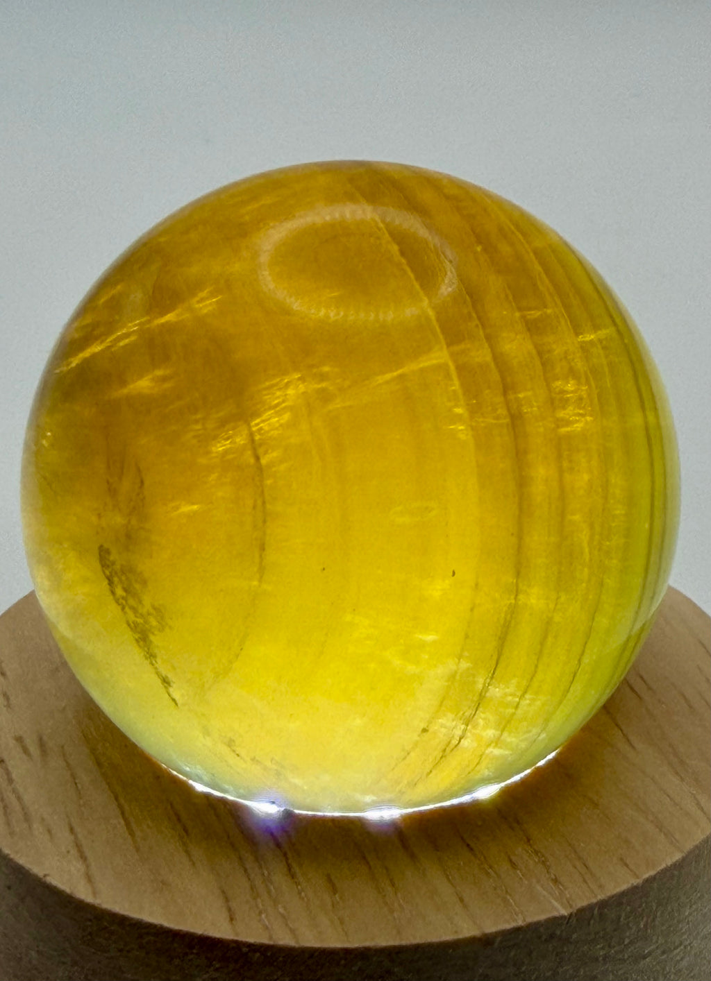 Solar Enchantment | All Natural Yellow Fluorite Sphere