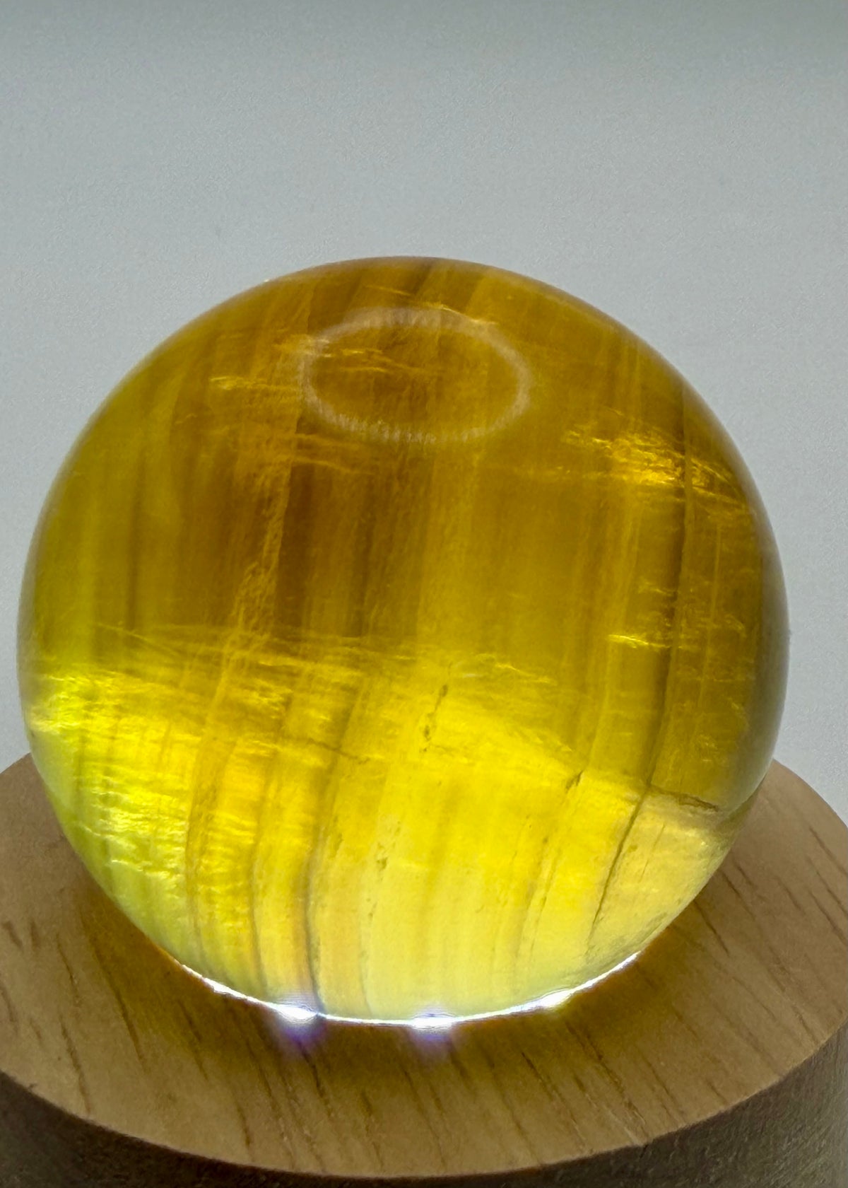 Solar Enchantment | All Natural Yellow Fluorite Sphere