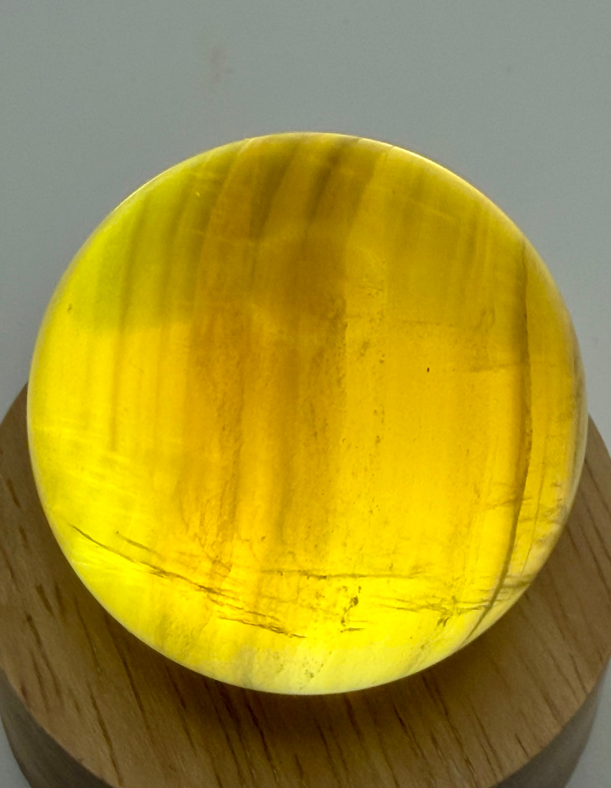 Solar Enchantment | All Natural Yellow Fluorite Sphere