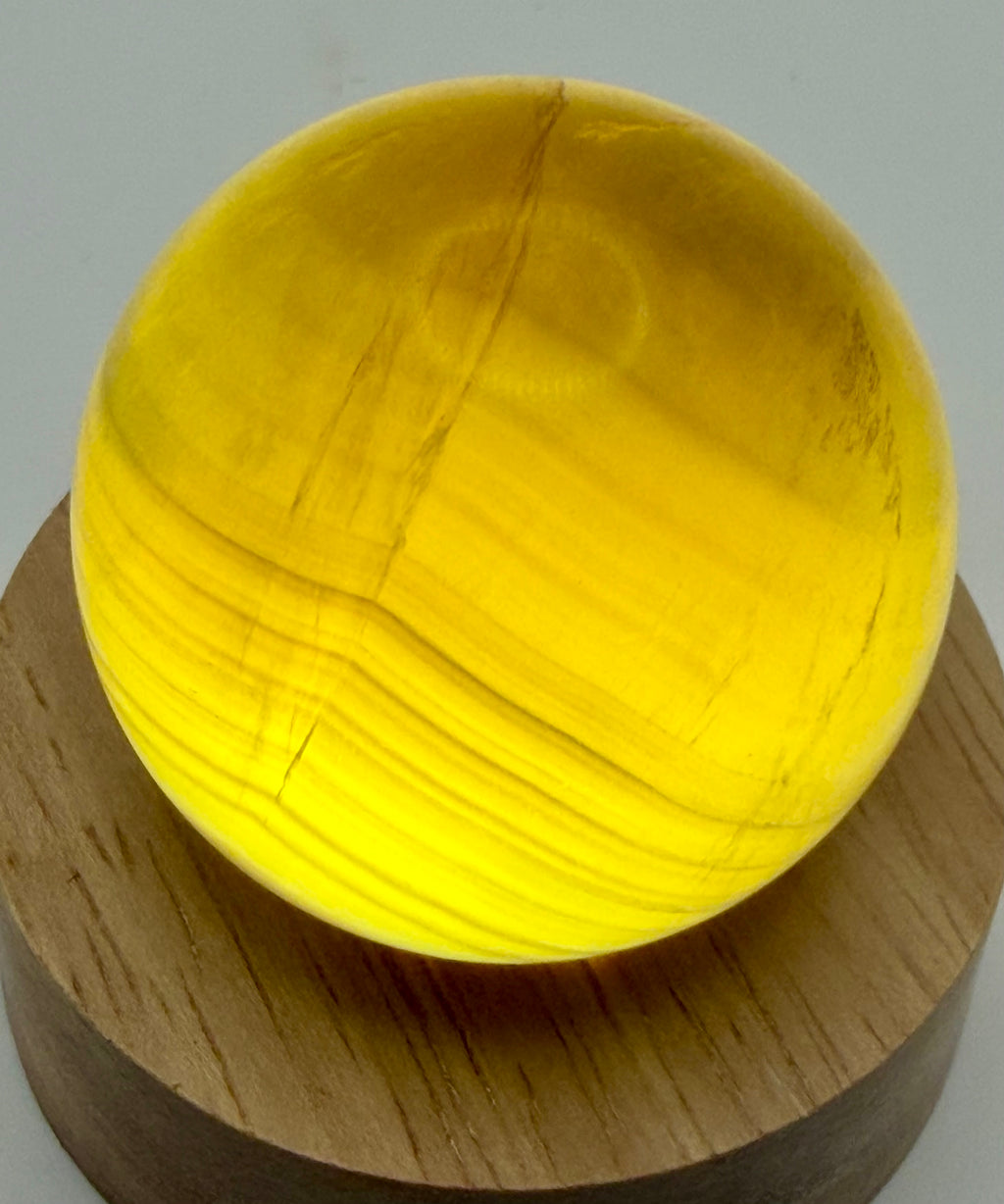 Solar Enchantment | All Natural Yellow Fluorite Sphere