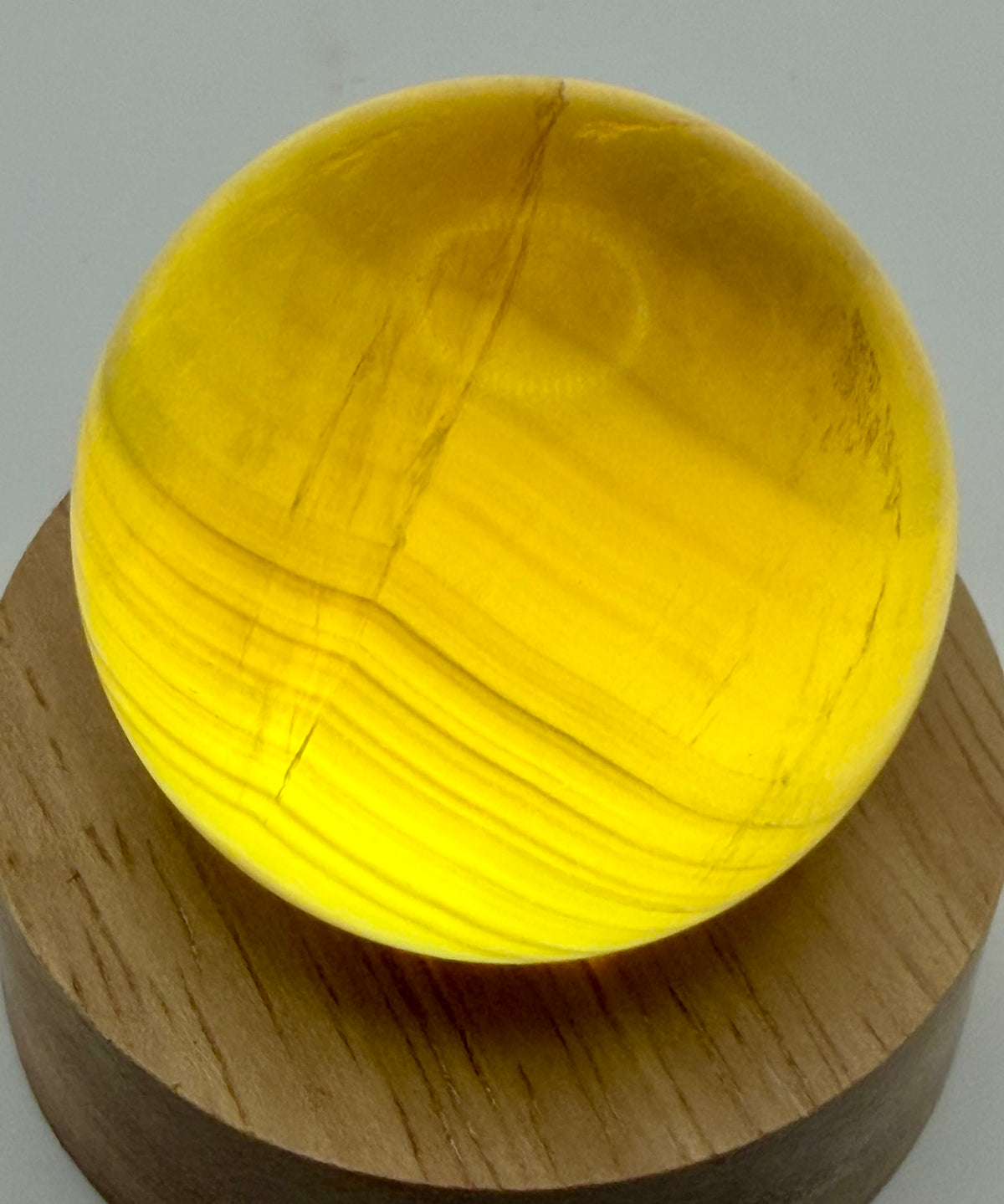 Solar Enchantment | All Natural Yellow Fluorite Sphere