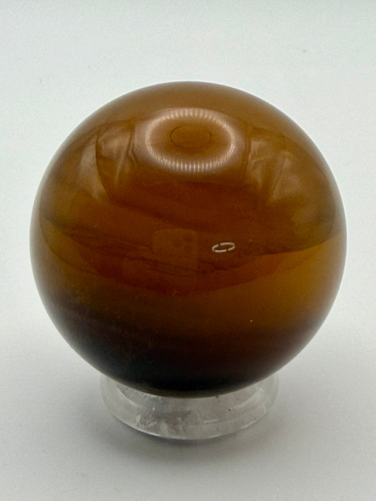 Honey & Midnight | All Natural Banded Fluorite Sphere