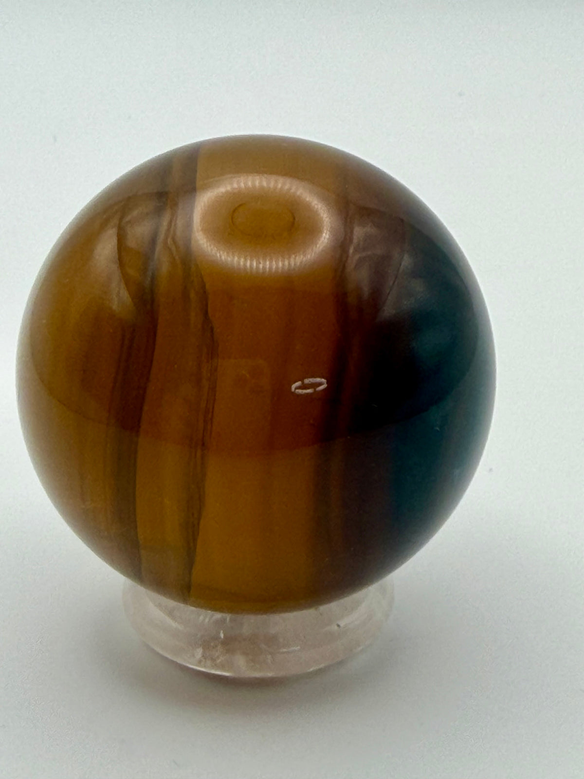 Honey & Midnight | All Natural Banded Fluorite Sphere