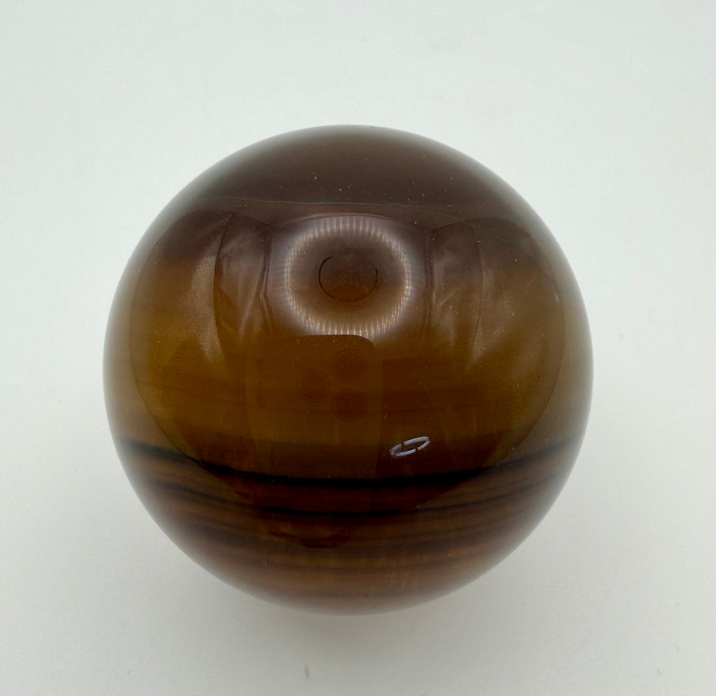 Golden Hour | All Natural Banded Yellow Fluorite Sphere