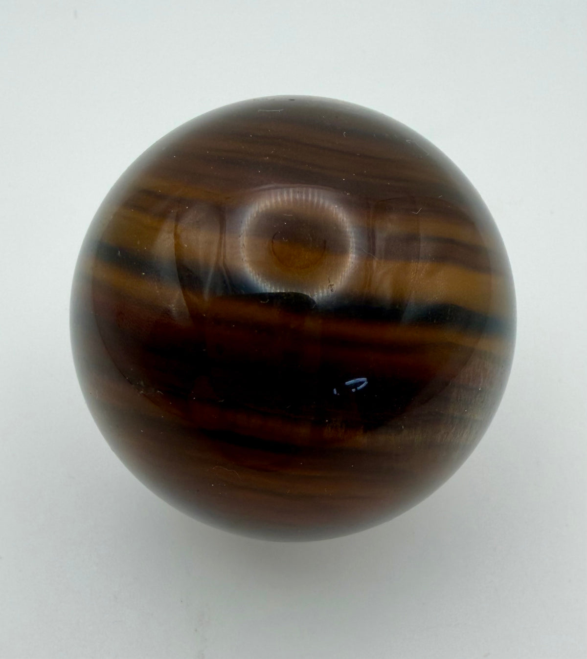 Rare Earth-Toned Fluorite Sphere | Golden Amber, Smoky Brown & Natural Inclusions
