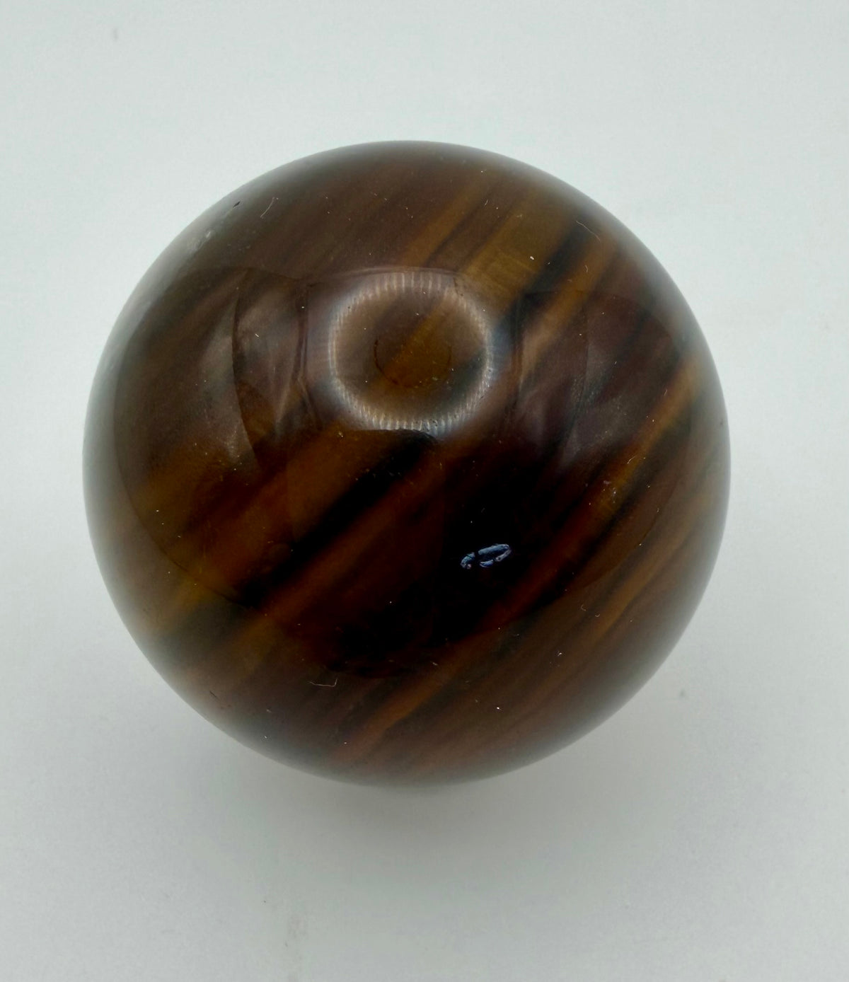 Rare Earth-Toned Fluorite Sphere | Golden Amber, Smoky Brown & Natural Inclusions