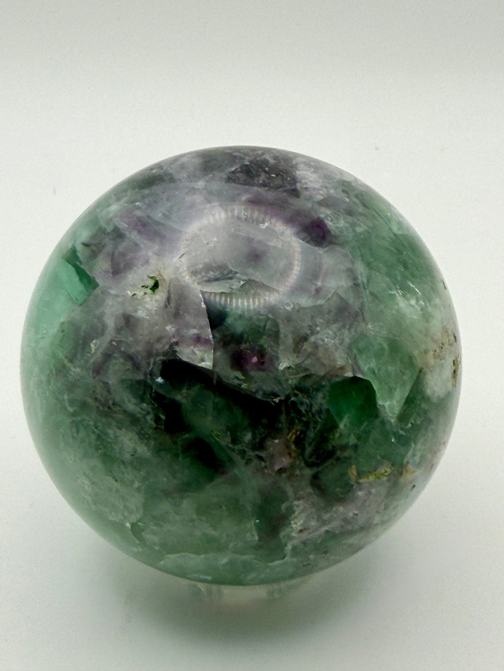 Enchanted Grove | All Natural Green &amp; Purple Fluorite Sphere