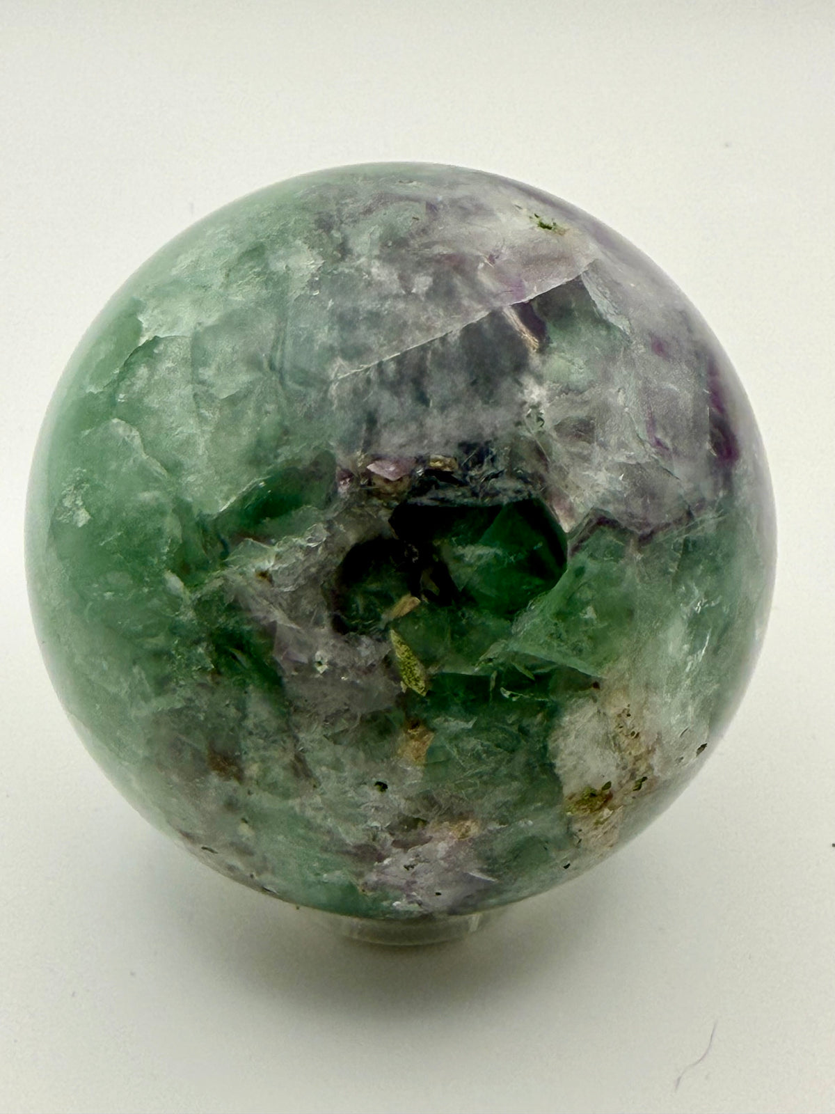 Enchanted Grove | All Natural Green &amp; Purple Fluorite Sphere