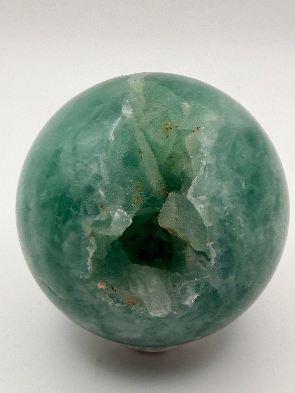 Emerald Mist | All Natural Green Fluorite Sphere