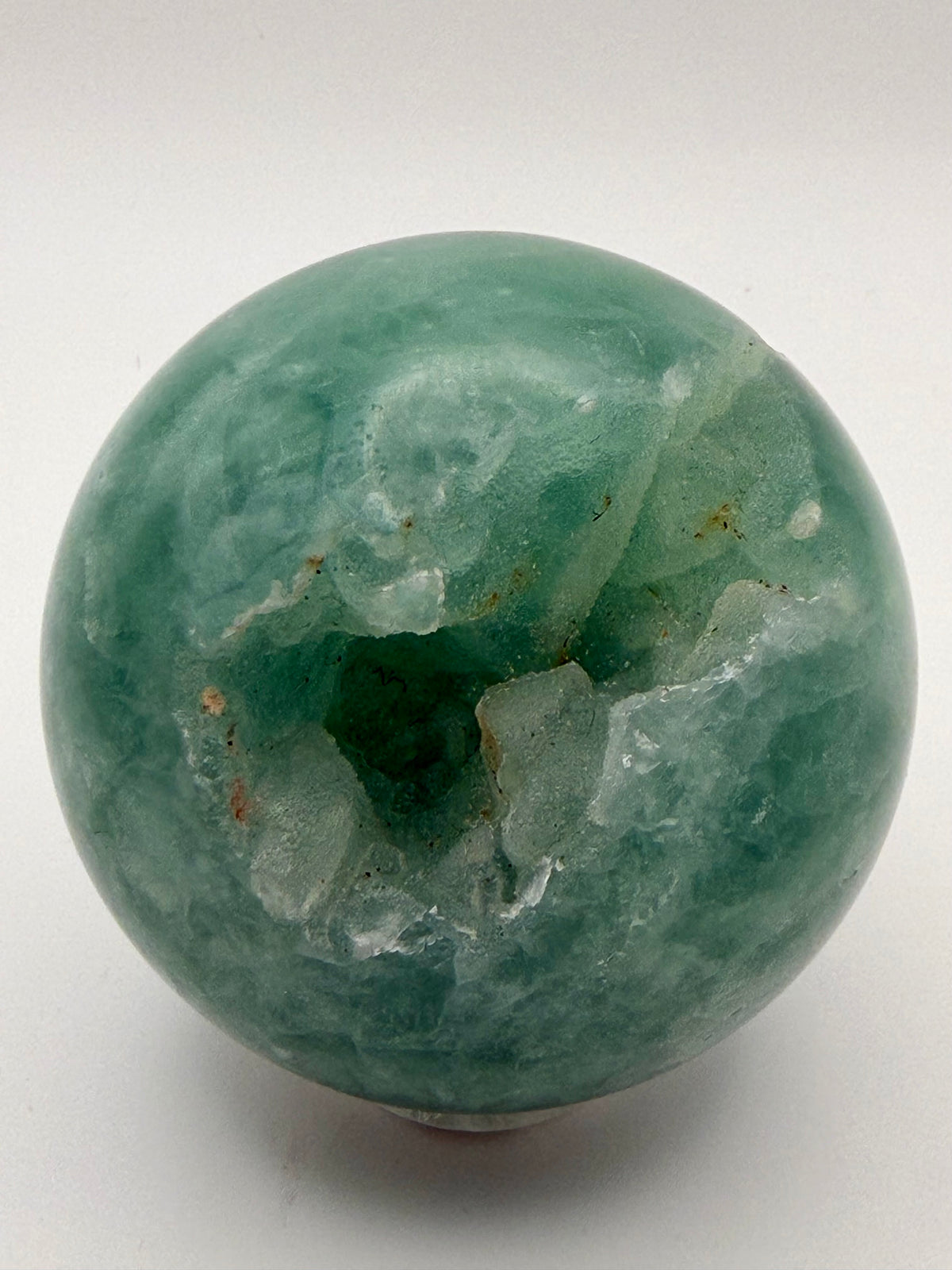 Emerald Mist | All Natural Green Fluorite Sphere