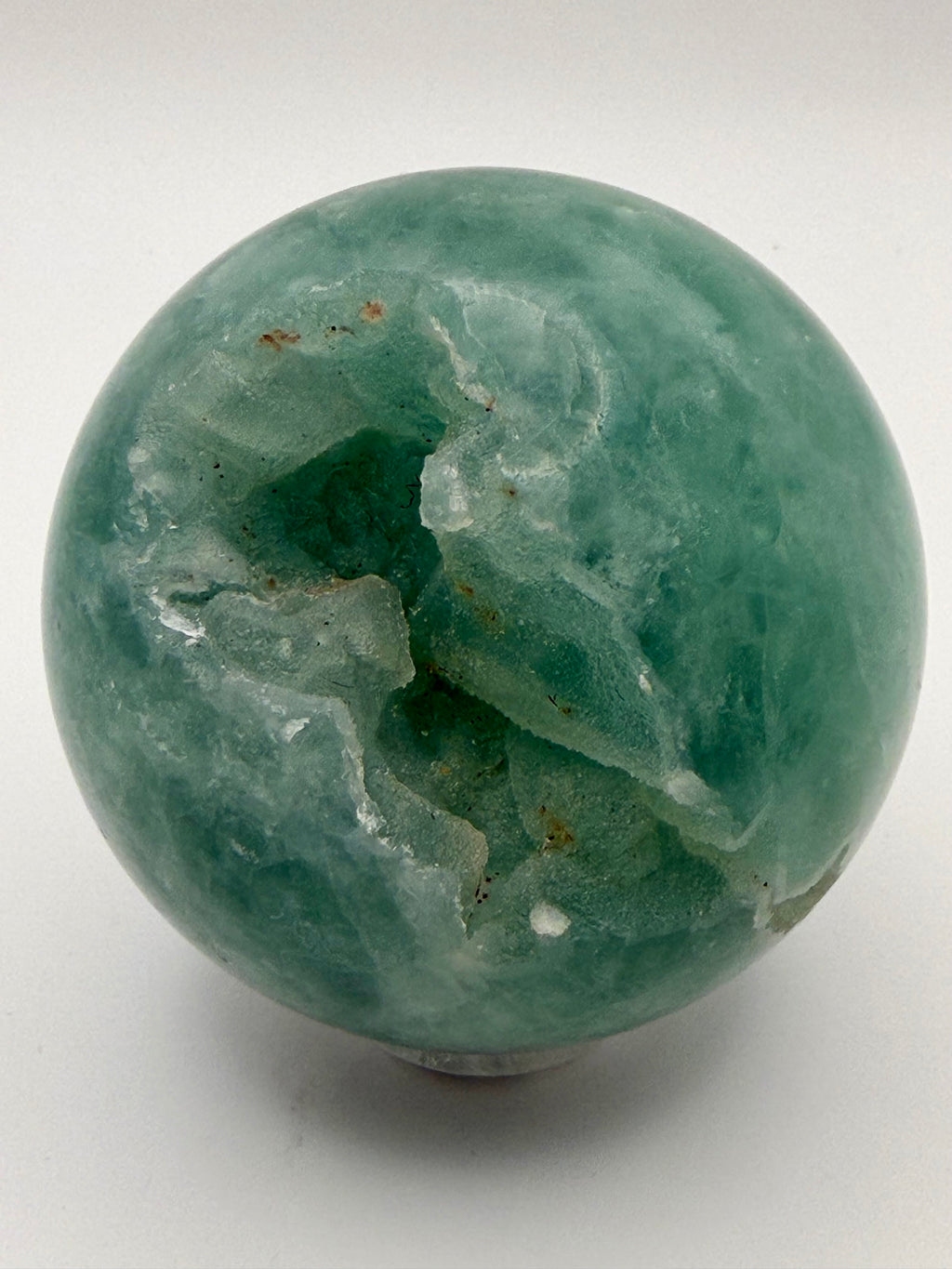 Emerald Mist | All Natural Green Fluorite Sphere