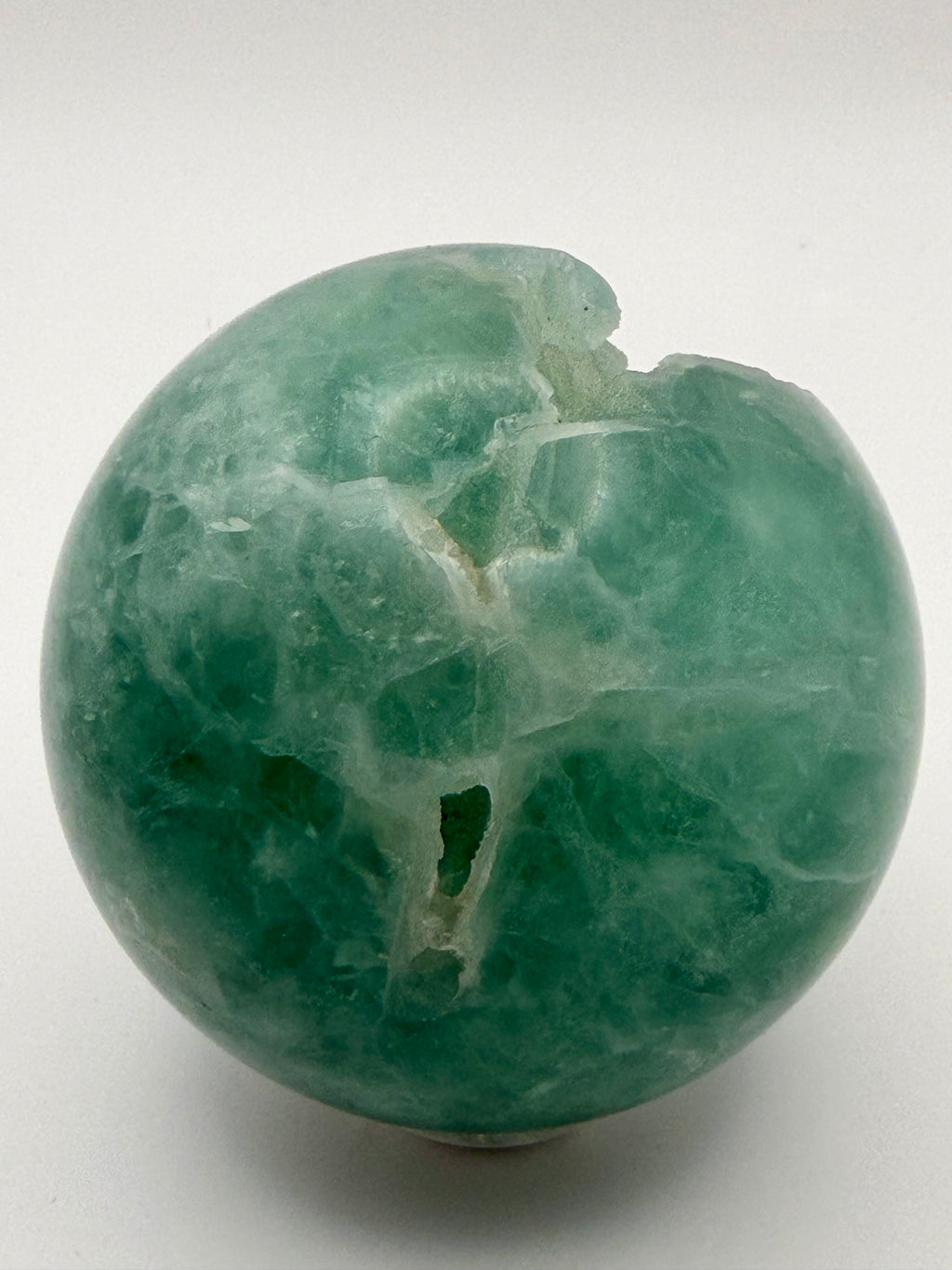 Emerald Mist | All Natural Green Fluorite Sphere