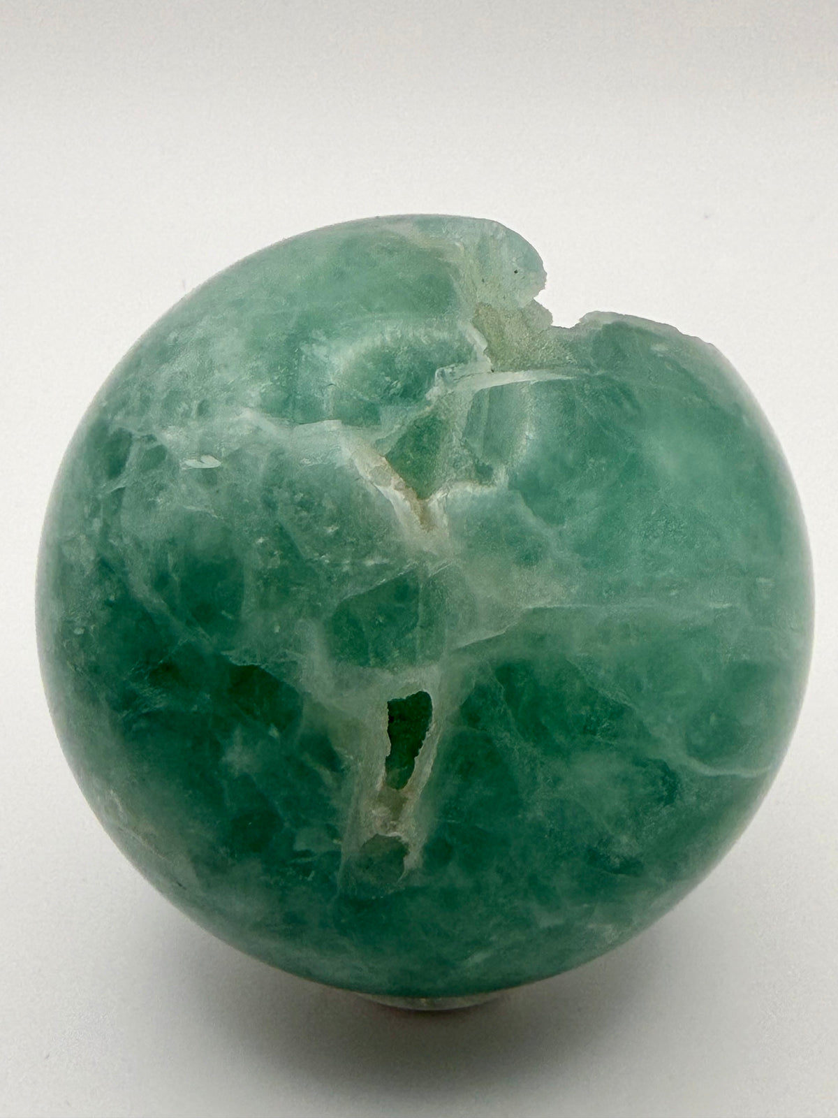 Emerald Mist | All Natural Green Fluorite Sphere