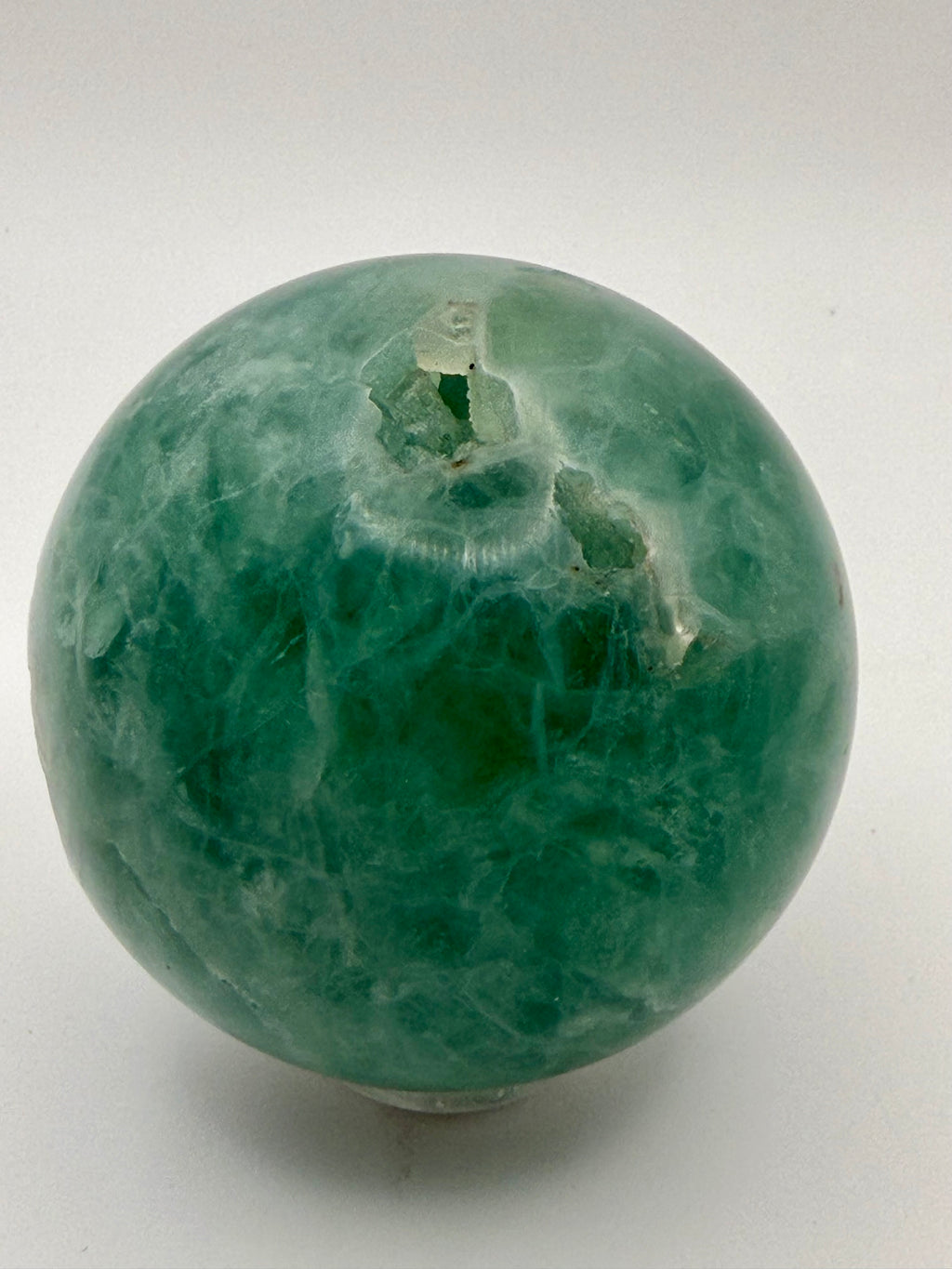 Emerald Mist | All Natural Green Fluorite Sphere