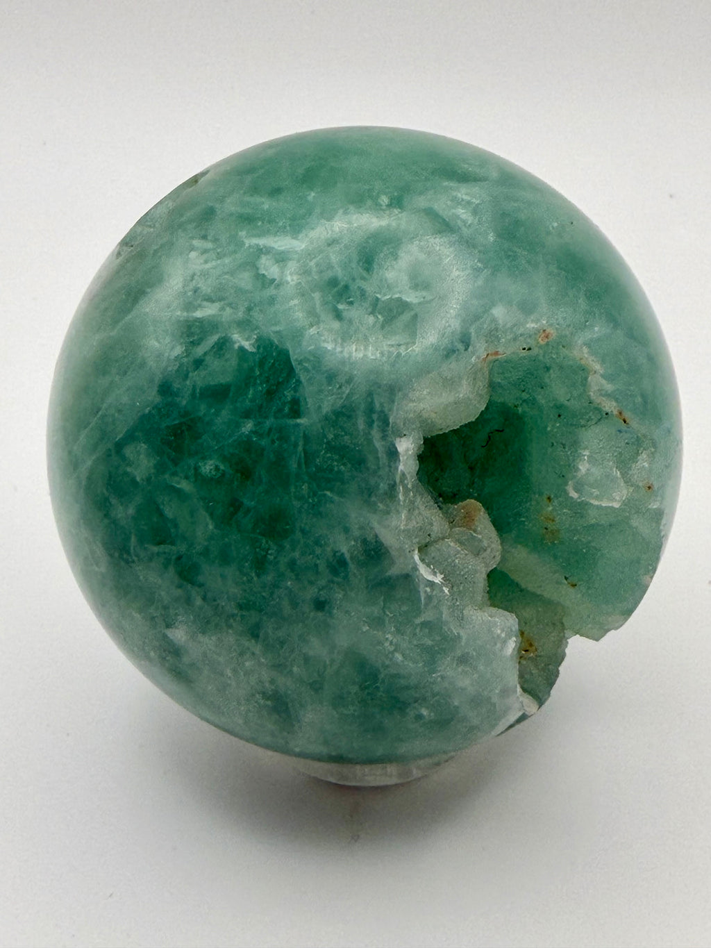 Emerald Mist | All Natural Green Fluorite Sphere
