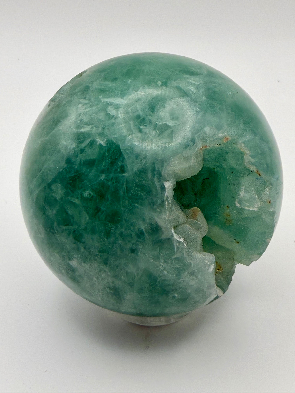 Emerald Mist | All Natural Green Fluorite Sphere