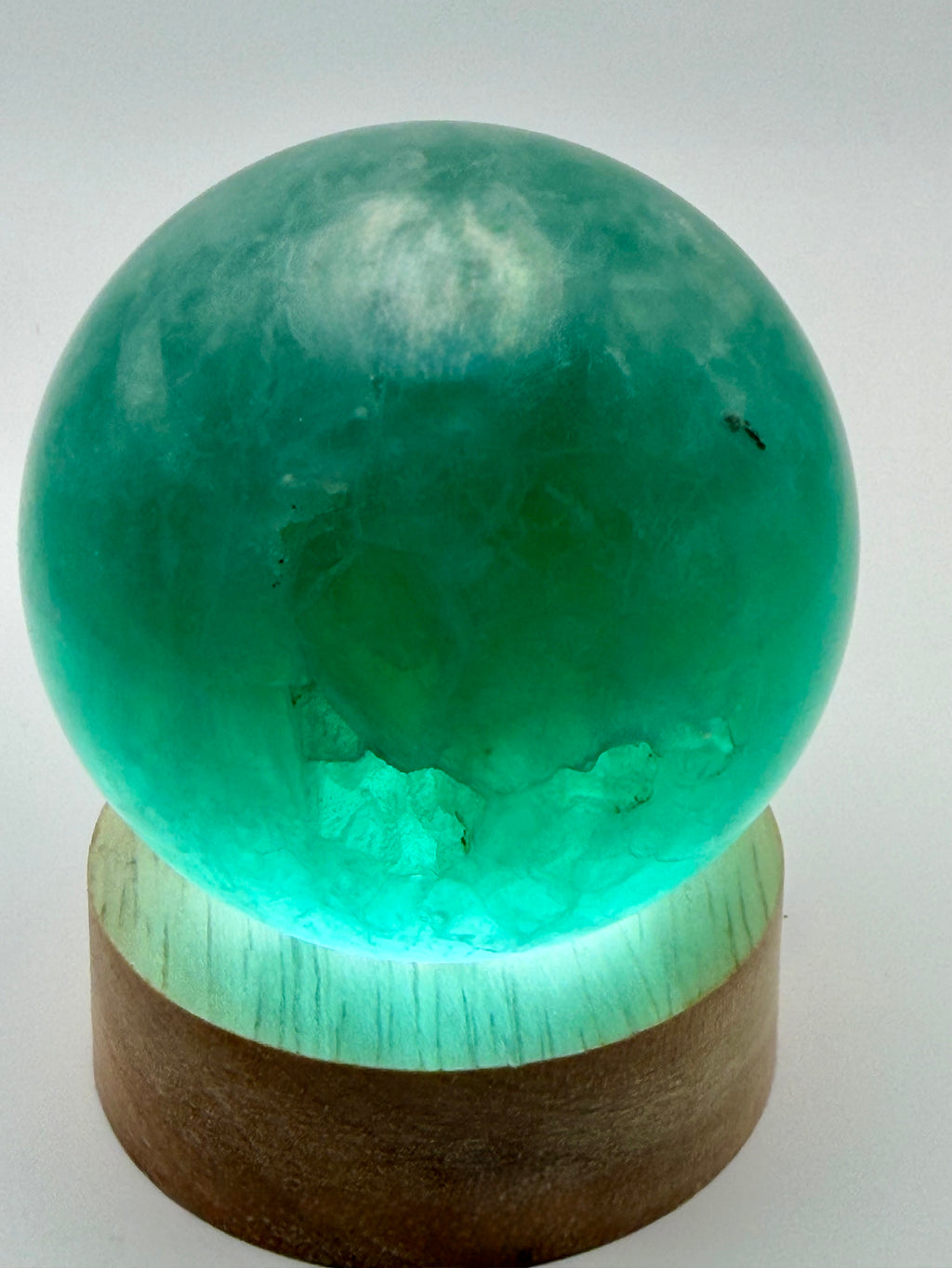 Emerald Mist | All Natural Green Fluorite Sphere