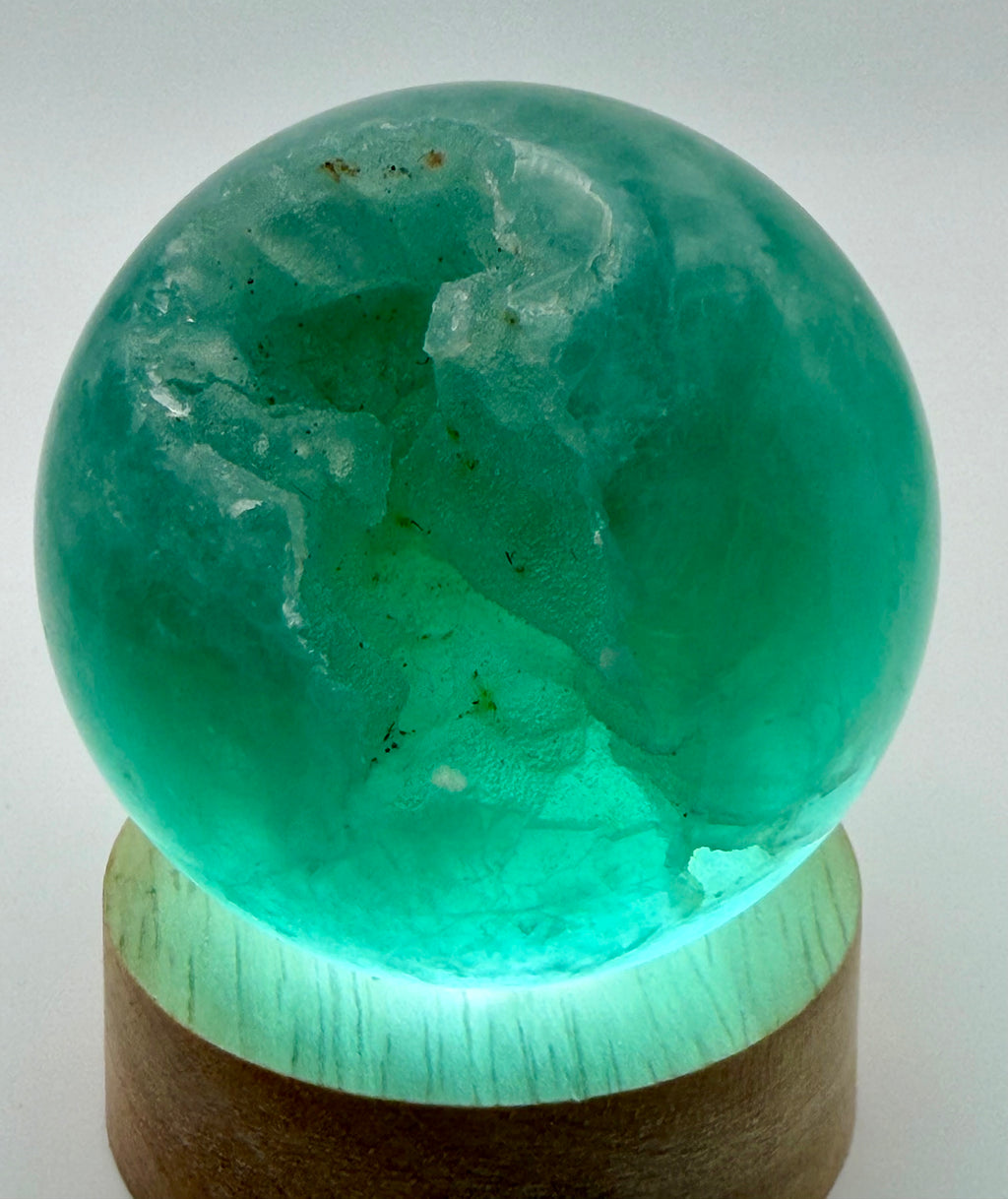 Emerald Mist | All Natural Green Fluorite Sphere