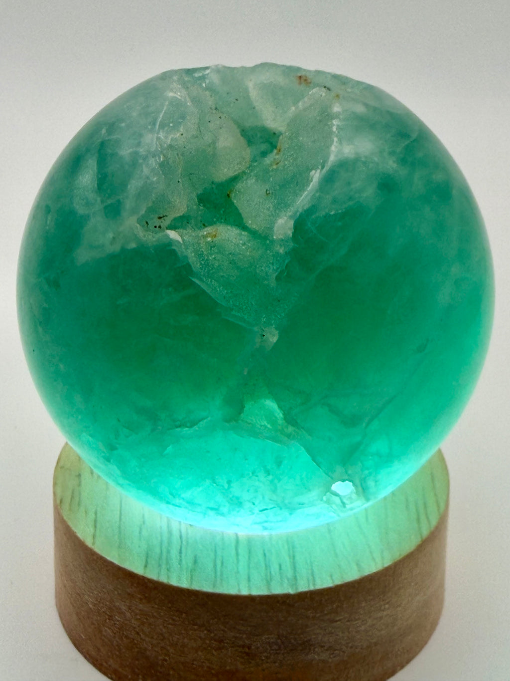 Emerald Mist | All Natural Green Fluorite Sphere