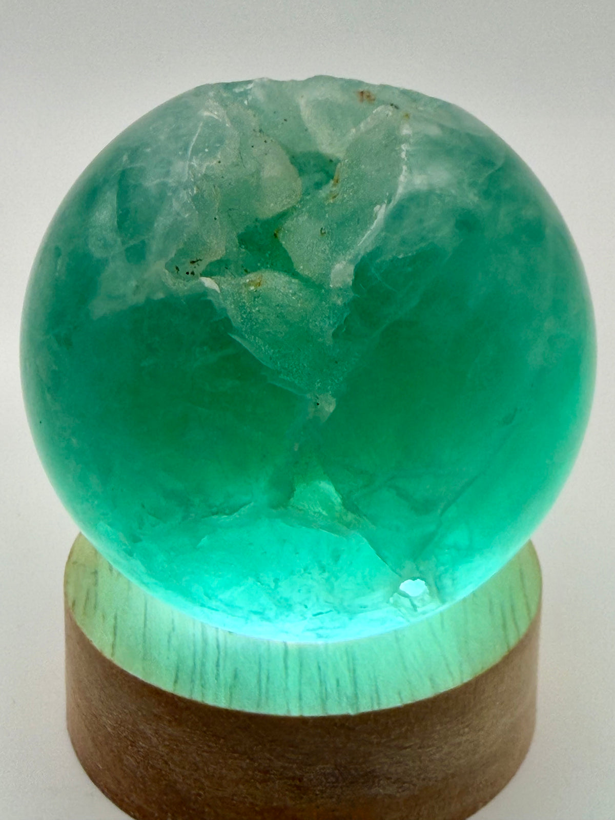 Emerald Mist | All Natural Green Fluorite Sphere