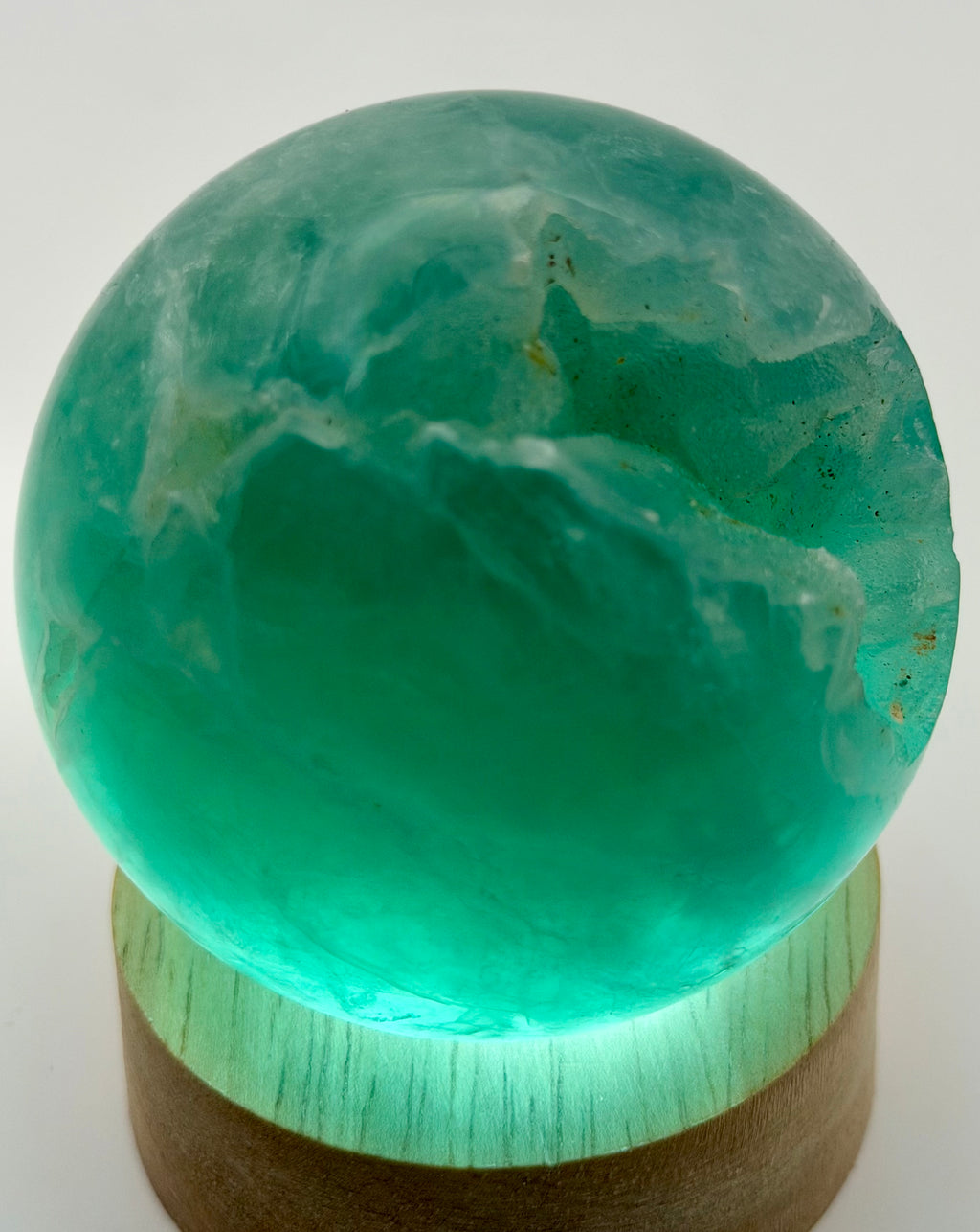 Emerald Mist | All Natural Green Fluorite Sphere