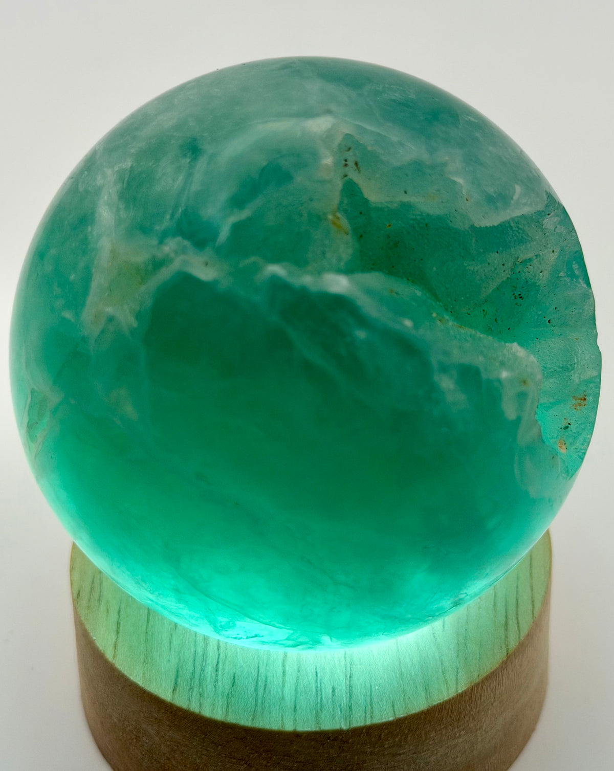Emerald Mist | All Natural Green Fluorite Sphere