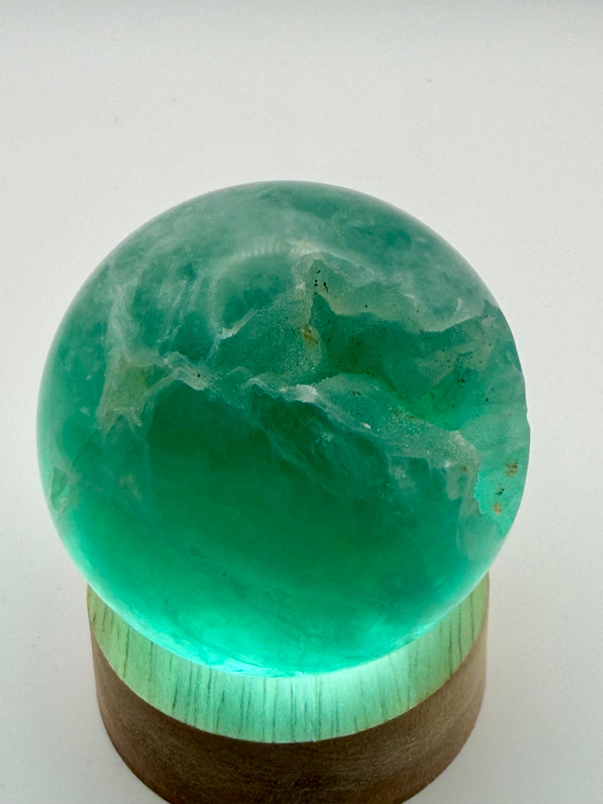 Emerald Mist | All Natural Green Fluorite Sphere