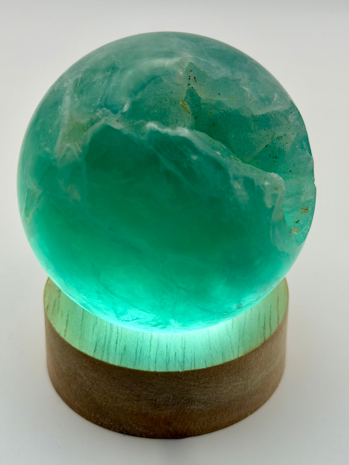 Emerald Mist | All Natural Green Fluorite Sphere