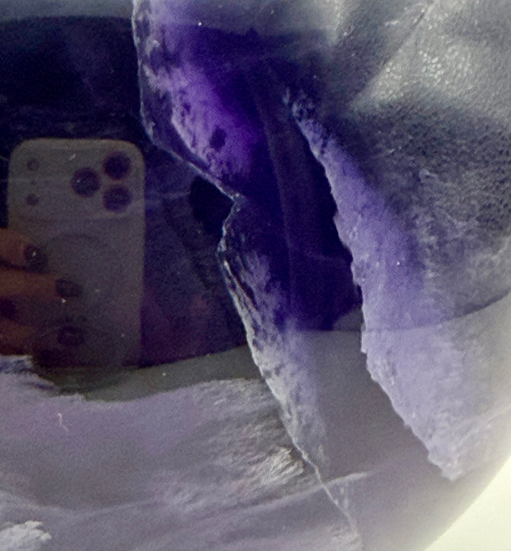 Midnight Veil | All Natural Purple Fluorite Statement Sphere
