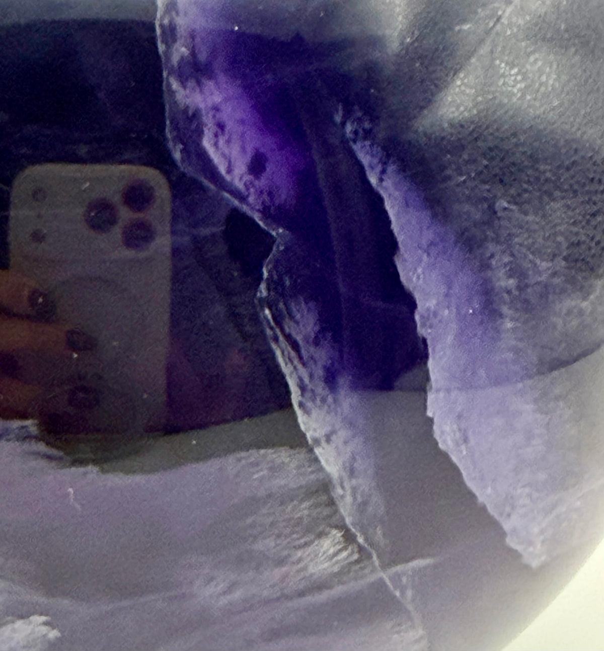 Midnight Veil | All Natural Purple Fluorite Statement Sphere
